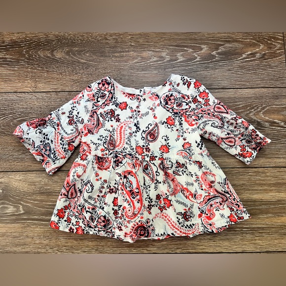 Janie and Jack girls Paisley Blouse - Picture 1 of 3